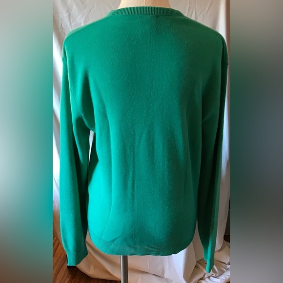 Robert Bruce Green Made in the USA V Neck Pullover Mens Sweater Size Large - Picture 2 of 5